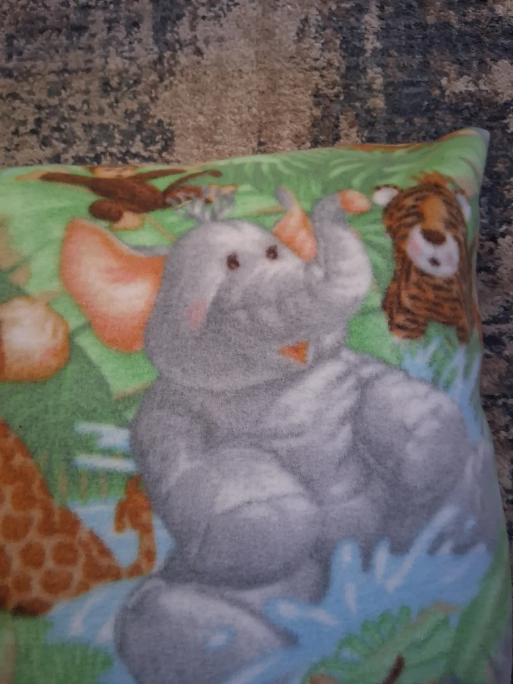 Green Safari Animal Print Pet Pillow
